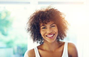 patient with beautiful smile