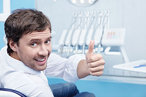 Dental Patient Thumb Up