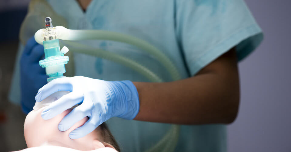 patient under anesthesia