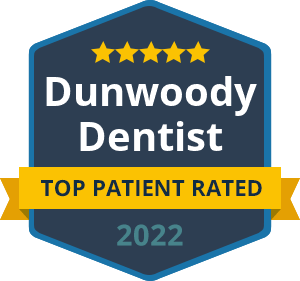 Dunwoody Dentist top rated badge 2022